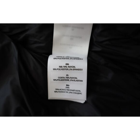 Soia & Kyo Revolve Women Sz M Black Gianna Belted Down Filled Puffer Jacket - Picture 15 of 16